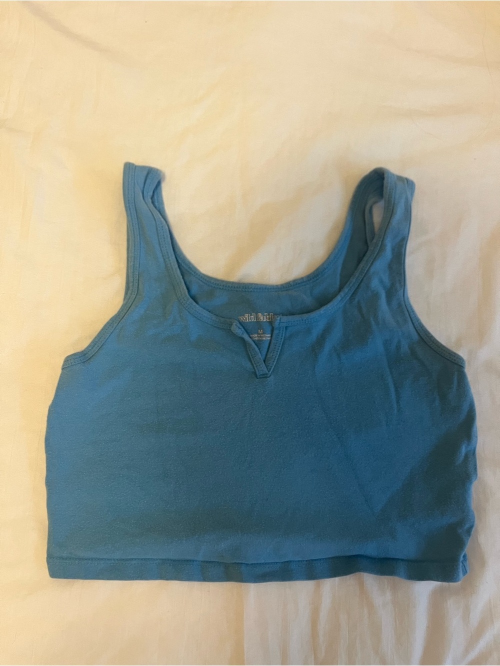wild fable Teal Blue Crop Tank Top